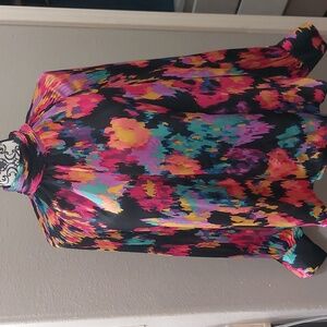 Brigh print blouse